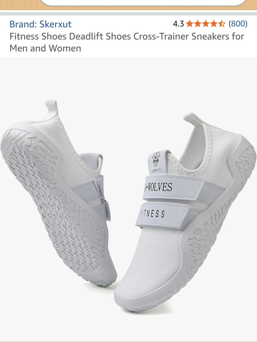 White Athletic Slip-On Sneakers with Double Strap